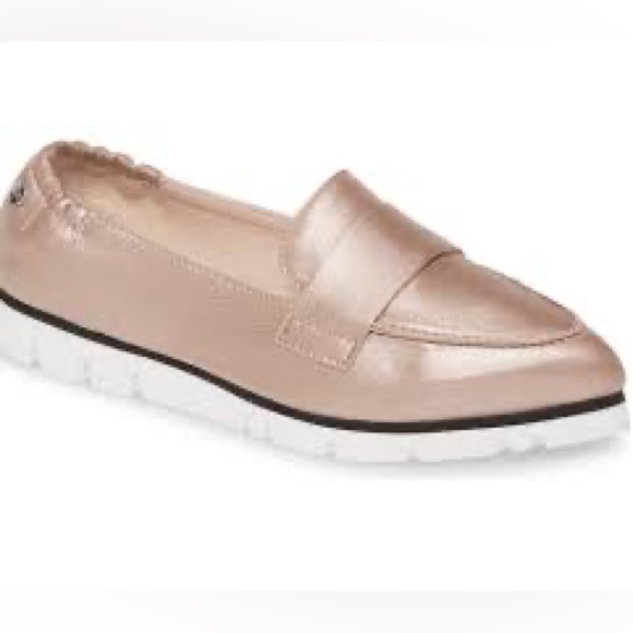 AGL micro pointed toe loafer pink size US 7/ EU 37 - Picture 2 of 6